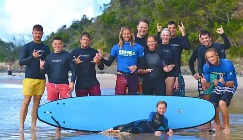 best surf lessons byron bay
